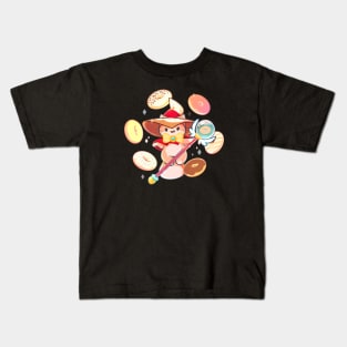 Donut Mage Cat Kids T-Shirt